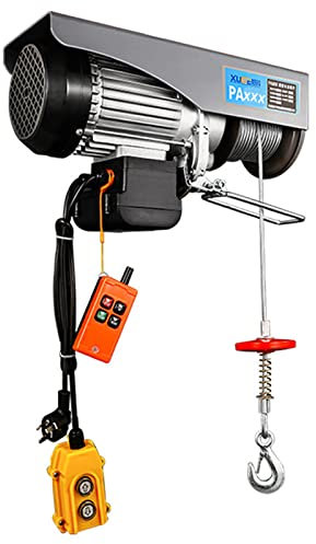 XNYXLPP Mini palan de Levage électrique télécommandé sans Fil, élévateur à câble électrique 510W, Petite Grue Domestique 220V, treuil électrique (120KG/20M)