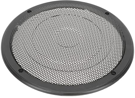 jojofuny Autolautsprecher Ersatznetz 8 Zoll Subwoofer Schutznetz Auto Lautsprechergitter Kunststoff Eisen Schwarz für Audio Nachrüstung