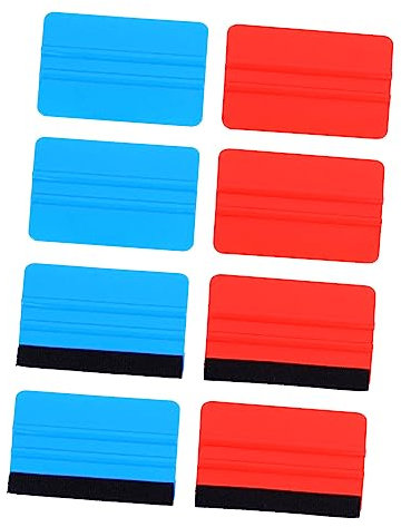 Mikikit 8piezas Herramienta Aplicadora De Calcomanías Rascador De Película para Automóviles Doble Cara Suave para Aplicar Vinilos y Tapiz