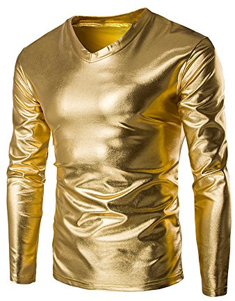 DBMZV Herren Hemd Unifarben Stretch Langarm Männer Hemden Regular Fit Herrenhemden Freizeithemden Bügelleichtes Businesshemd AnzugHemd, Sweatshirt oberhemden spitzenoberteile(Gold,4XL)