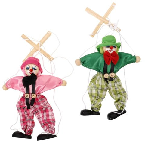 Warmhm 2 Stück Piraten Marionetten Holzpuppen Für Kinder Mit Zugschnur Lustiges Puppentheater Spielzeug Puppen Für Eltern Kind Spiele