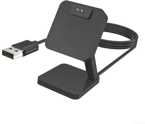Honseadek Station de charge de rechange compatible avec Amazfit Balance A2286 T-Rex 3 A2322 Balance 2 A2429 Smart Watch Câble USB Noir