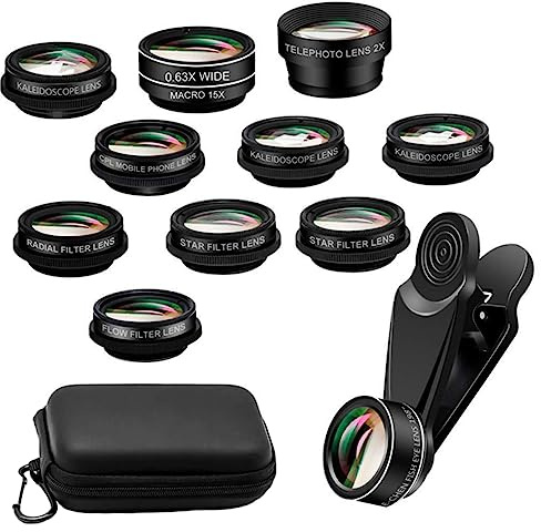 SHINEOFI 1 Set Lenti Esterni per Smartphone Lenti Grandangolari e Macro Compatibili con Telefono per Ogni Fotografico
