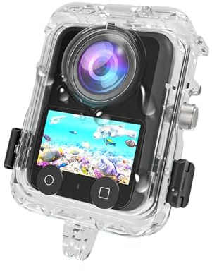 Unsichtbare Tauchtasche für DJI OSMO 360 Kamera, wasserdicht bis 50 m Spritzschutzgehäuse, Unterwasser-Tauchschutzschale für DJI OSMO 360 mit Halterungszubehör