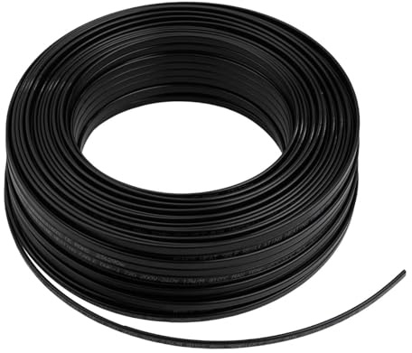 EasyByMall Self-Regulating Roof Heating Cable 17W/m, PE Sheath Electric Trace Heating Wire for Gutter Snow Melting and Pipe Freeze Protection, 220V UK