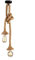 STARRYOL Lampada a sospensione industriale, luce a sospensione a doppia testa di canapa per sala da pranzo, sala, ristorante, bar, caffetteria - lunghezza 60 + 60 cm