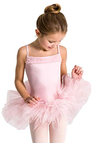 Capezio dam 11307c ärmlös volang tutu klänning Rosa L