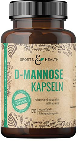 D-Mannose Kapseln 1500 mg pro Tagesportion à 2 Kapseln - 120 Stück vegan | Abgefüllt in Deutschland - D Mannose Pulver in Kapselform - reine Wirkstoffqualität im praktischen Vorratspack