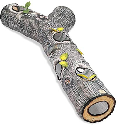 Katzentunnel, 150 x 65 x 25 cm, großer Katzentunnel für Indoor-Katzen, Kaninchen mit porösem und hängendem Balldurchmesser für Innenkatzen, Katzentunnel für Katzen, Welpen, Kätzchen, Kaninchen