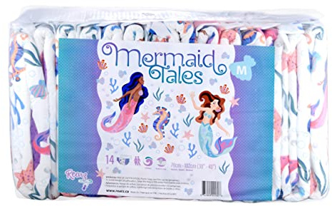 Rearz Mermaid Tales Windeln für Erwachsene, 12 Stück, Größe M