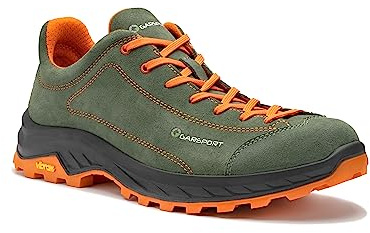 GARSPORT Rozes Low, Scarpa da Trekking Uomo, Foresta/Arancio, 43 EU