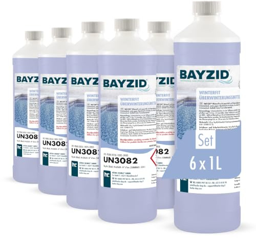 Höfer Chemie 6 x 1 L Pool Wintermittel - BAYZID Winterfit Überwinterungskonzentrat für Schwimmbad und Pool von Höfer Chemie