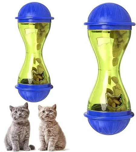 Norhogo 2 Stücke Treat Spender, Futterspender Ball, Futterspielzeug Snackball, Interaktive Snack Feeding Ball für Interactive Treat Training Mausbecher, Katze interaktives Spielzeug