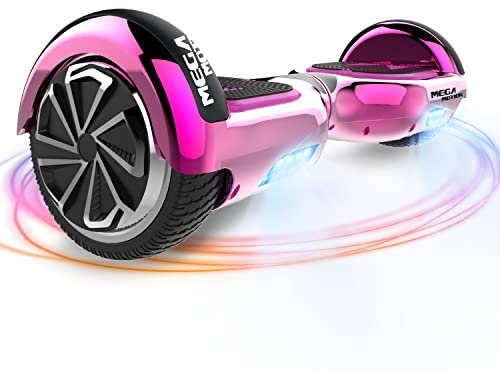 MEGA MOTION Hoverboards con Hoverkart per Bambini, Hoverboards a due Ruote da 6,5 Pollici con Altoparlante Bluetooth, con Luci a LED, Regalo per Bambini e Adolescenti