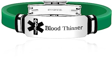 Uloveido Personalisiertes Notfall-Armband für medizinische Notfälle | Silikon-Armband für Damen und Herren, Medium, Silikon, Ohne Edelstein.