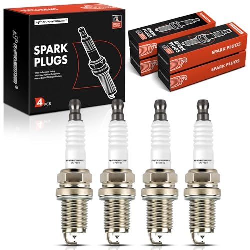 A-Premium Iridium Platinum Spark Plugs Compatible with Honda Civic 2006-2011, S2000 2000-2009 & Acura Integra 2001, CSX 2007-2010, RSX 2002-2006, 1.8L 2.0L, Pack of 4