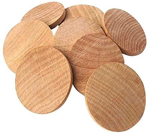 200 Stück Runde Unfertige Holzscheiben Buchenholz (2cm) | Holzplatte zum Basteln Runde Scheiben Ornamente Für DIY Handwerk Malerei