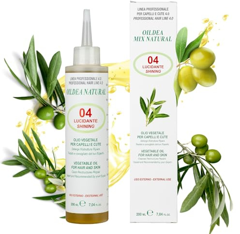 Dea Cosma - Oildea 04 Olio per capelli ricci da 200 ml, Per Capelli Ricci Sfribrati e Secchi, Riscopri la Vera Bellezza dei tuoi Capelli Morbidi, Elastici e Luminosi - Made in Italy