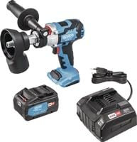 BAIER Akku-Diamant-Trockenbohrmaschine ABDB82 (18V SET inkl. Saugadapter, Zentrierstift, Systemkoffer metaBOX, Akku und Schnellladegerät, Bohrmaschine) 10002