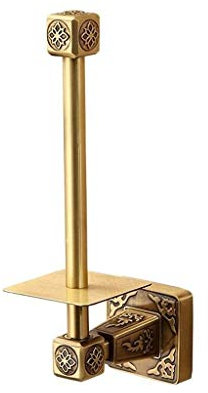 Toilettenpapierhalter-Abdeckung, antiker Messing-Badezimmer-Papierrollenhalter, Wandmontage, gebürstete Bronze