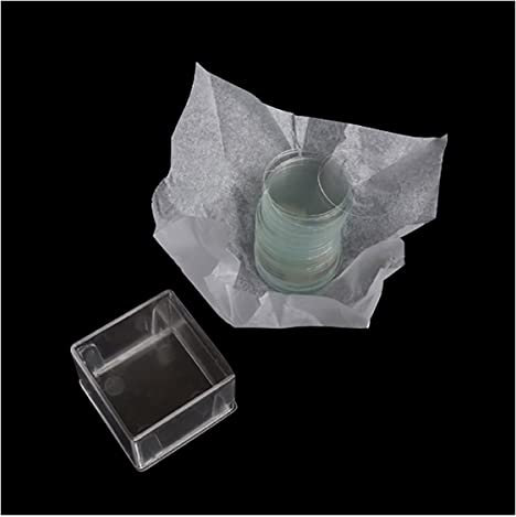 Mikroskop-Zubehör, transparente Objektträger, 20 x 20 mm, für Haltbarkeit und zuverlässige Leistung des Mikroskops, runder Durchmesser 22 mm, 100 Stück