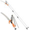 VonHaus Telescopic Tree Pruner & Lopper 2 in 1 – Long Reach 3.3m Cutter, Retractable & Extendable Pole Saw for Branches – Lightweight Aluminium Pole, Steel Blade