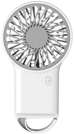 Tomedeks Mini Ventilateur Portatif,Ventilateur à Main 3 en 1,Ventilateur de Poche Rechargeable de Type-C,Petit Ventilateur de Poche à Piles avec 3 Vitesses,avec Crochet,pour le Voyage,Camping,Bureau