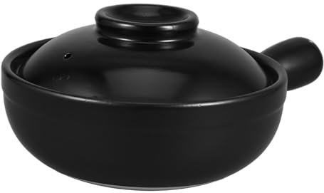 Garneck Marmite Terre Cuite Avec Couvercle Marmite Argile à Poignée Unique Cocotte Pour Cuisinière Traditionnelle Chinoise