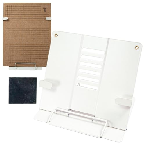 Support métallique pour planche en macramé – Support mains libres pour planche en macramé | Support réglable pour les projets de bricolage | Support pratique pour partitions, tablettes, recettes, manu