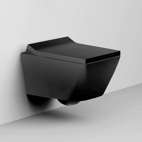 Inodoro de estilo japonés suspendido W260 | Limpieza con chorro de agua | Secado aire caliente | Mando a distancia| Descarga automática | Asiento calefactable