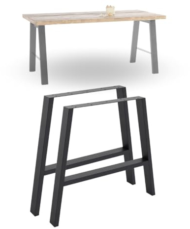 NWELD Tischfüsse Spinne LOFT Tischbeine Metall Schwarz - Tischfüße Tischgestell Metall 72x55 cm Tischkufen DIY - Tischbein Tischfuß Loft. Industriestil für Couchtisch. Esstisch. Schreibtisch