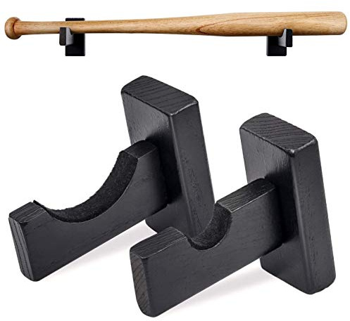 Sirxlevcy Baseball SchläGer Anzeige Wand Halterung, Fledermaus Halter für Wand Solide mit Filz Liner Und Versteckten Schrauben Fledermaus Wand Halterung