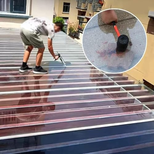 Clear Polycarbonate Sheets for Roof Weatherproof Plastic Roofing Panels UV Protection Transparent and Durable Greenhouse Roofing Sheets Canopy Covers