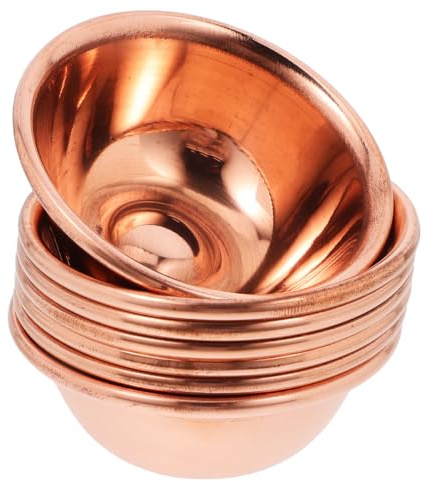 FUNOMOCYA 7-Teiliges Set Buddhistische Opferschale Aus Messing Wasseropferschale Für Tempel Meditationsschale Für Ritual Und Dekoration Für Teehaus Zen-Raum Und Geschenk