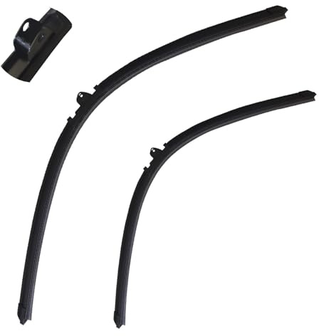 Partsline 2 x Balais d’essuie-glace plats avant pour 3008, 307, Focus, Galaxy, Golf plus V, Touran, Transit équivalent à 1609967180, 1615628080