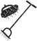 Aireador de Césped Manual - Aireador de Césped Resistente con 18 Picos Duraderas, Herramienta de Aireación de Césped Desmontable con Empuñadura en T y Placa de pie Ancha, Ideal para Patio, Jardín