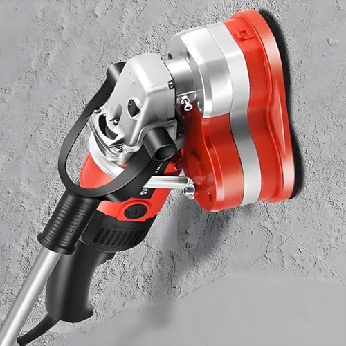 Levigatrice elettrica per pavimenti, portatile, a tre teste, con asta telescopica e controllo a 6 velocità, per pavimenti in calcestruzzo