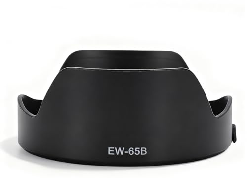YUEHISY Camera Lens Hood för RF 24mm F1.8 -objektiv - Ersätter EW -65B, Reversibel Skugga Minskar Reflektioner, Inkluderar 43 Mm Objektivlock