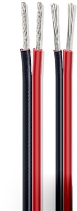 VNsdSD 10 metri 20 di cablaggio elettrico interno UL2468 2 pin cavi isolamento in rame stagnato rosso nero 26 AWG 16(20 Awg,50meter)