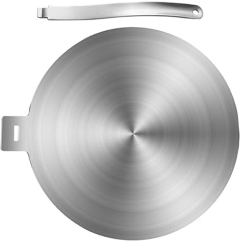 HIAKDOFT Wärmeverteilerplatte Induktionsadapter Edelstahl 280X34Mm für Gas Elektro Induktionsherde Hitzeleitende Diffusorplatte zum Schnellem Auftauen und Gleichmäßiger Garzeit