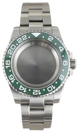 1st 40 mm SUB GMT Keramisk Insert Glide Lock Spänne Klockfodral for Miyota8215 Movement Oyster Armband(Style 28)