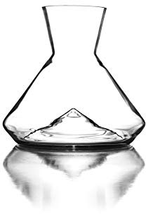 Sempli Monti Mini Wine Decanter - Elegant Hand Blown Decanter with Built-in Glass Aerator, Small Wine Carafe, Lead-Free Crystal, Ultra Clear, Wine Gifts & Wine Accessories - 25.3 oz