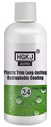ihreesy Auto Kunststoff Keramikversiegelung,100ML Hydrophobe Nano-Beschichtung Plastic Trim Auto-Kratzer Politur Kunststoff-Sanierungsmittel Autopolitur Schnellpflege