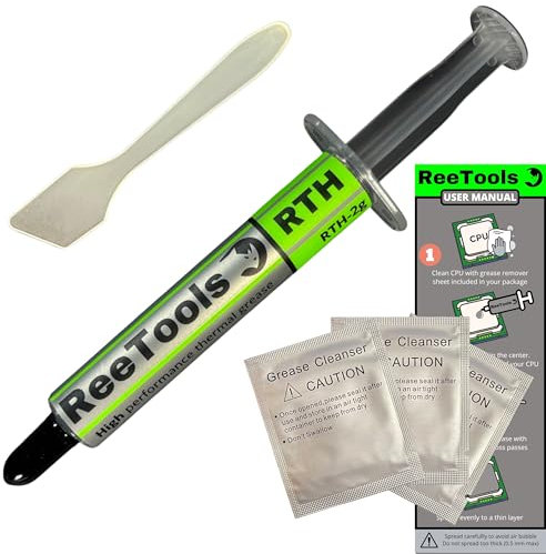 Pâte Thermique Processeur Haute Performance avec 3 Lingettes Nettoyantes, Compatible Tous CPU/GPU : Intel AMD Rysen Macbook switch PS4 xbox Minage. Kit Complet Pour Supprimer Les Surchauffes