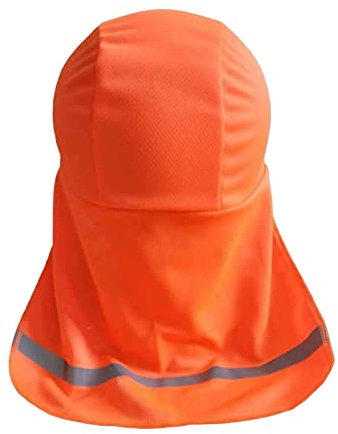 Amagogo Cappello Parasole Protezione per Collo, Cappelli da Sole Estivo, Traspirante Cappello Rigido Fodera Foulard per Pesca, Equitazione, Golf, Escursionismo, Viaggi, Campeggio, Arancia