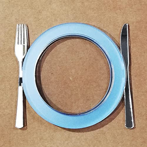 KORA projects – Shaker para Scrapbooking - Plato con cubiertos espejo