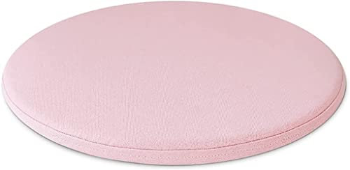 EORNOW Rundes Stuhlkissen Für Küchenstühle, Memory-Schaum Sitzkissen, Hochhocker Stuhlpolster Barstühle Rundes Sitzpolster Büro Stuhlauflagen (Color : Pink, Size : 30 * 30 * 2cm)