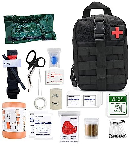 Kit di pronto soccorso multiuso, kit di emergenza essenziale per il campeggio, attrezzatura da viaggio all'aperto, inclusi 16 tipi di forniture di primo soccorso(A)
