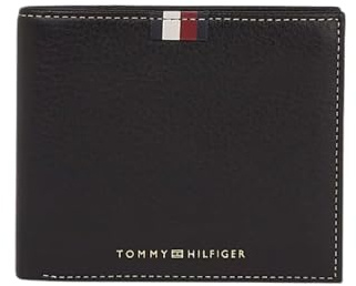 Tommy Hilfiger TH Premium Corporate Leather CC and Coin Black