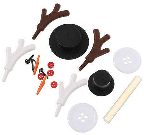 EXCEART 46stücke Teiliges Bastelset Für Schneemann-weihnachtsdeko Tischdekoration Schneemannbastelsets Mit Weihnachtsbastelmaterial